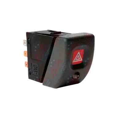 Interruptor de Emergência com Alarme - Gm, Corsa 1994 a  a  - 8 Terminais, Cinza (com Led) 12v - Im11202