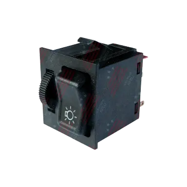 Interruptor de Luzes com Reostato - Vw, Santana, Quantum, Voyage, Gol, Saveiro, Passat 1988 a 1992, Caminhões 1994 a 2003 - 8 Terminais, 12v - Im11164