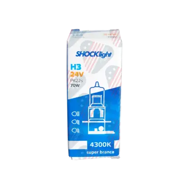 Lâmpada Halógena Super Branca H4 P43t - 24v 75/70w - Sl-240004sbp