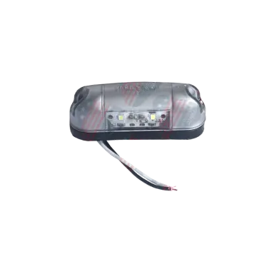 Lanterna Luz de Placa - Universal - 2 Leds, Oval, Aluminio - Pl04800056