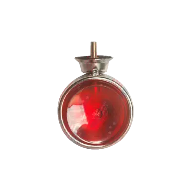 Lanterna Ecoline - Universal Para-choque - Suporte Cromado, Lente Bojuda, Vermelho - Pl06502103