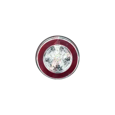 Lanterna Halo Light Led - Universal - 2 Funcoes, Vermelho e Cristal, 125 Mm, 24v - Pl08062467