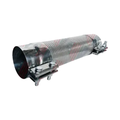 Tubo Flexível Escapamento- Mb 1620/1620e/1622 Atego 1723 - com Abraçadeira, Inox - 49-003