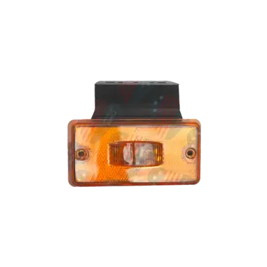 Lanterna Retangular Refletiva Universal - Facchini - com Haste, Soquete, Amarelo - Pl06061901