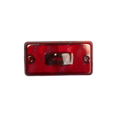 Lanterna Retangular Refletiva Universal - Facchini - com Soquete, Vermeho - Pl06064103