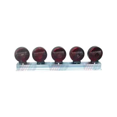 Conjunto com 5 Lanternas Pl0404.61.03 para Para-choque - Vermelho - Pl04047203